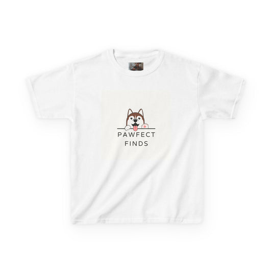 Cute Kids Tee with Pawfect Finds Design, Dog Lover Shirt, Animal Themed Kids Clothing, Pet Lover Gift, Playful Kids Apparel